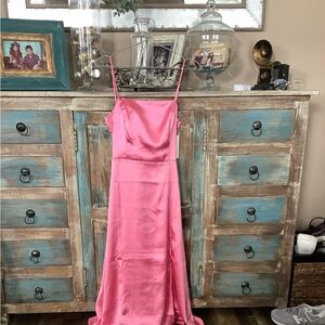 OAK AND FORT BARBIE PINK SLIP DRESS MAXI MIDI DRESS SUMMER